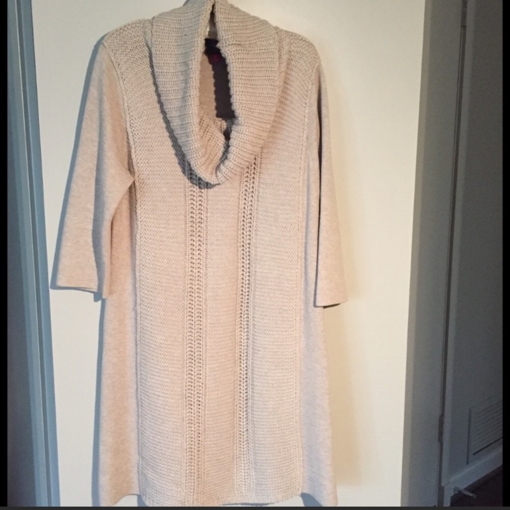 Vince Camuto Tan Sweater Dress - Picture 2 of 4